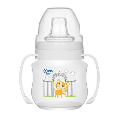 Wee Baby Akıtmaz Kulplu PP Bardak 125 ml Beyaz Wee Baby Akıtmaz Kulplu PP Bardak 125 ml Beyaz