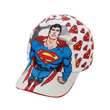 Süperman Erkek Çocuk Kep Şapka 6-9 Yaş Beyaz Süperman Erkek Çocuk Kep Şapka 6-9 Yaş Beyaz