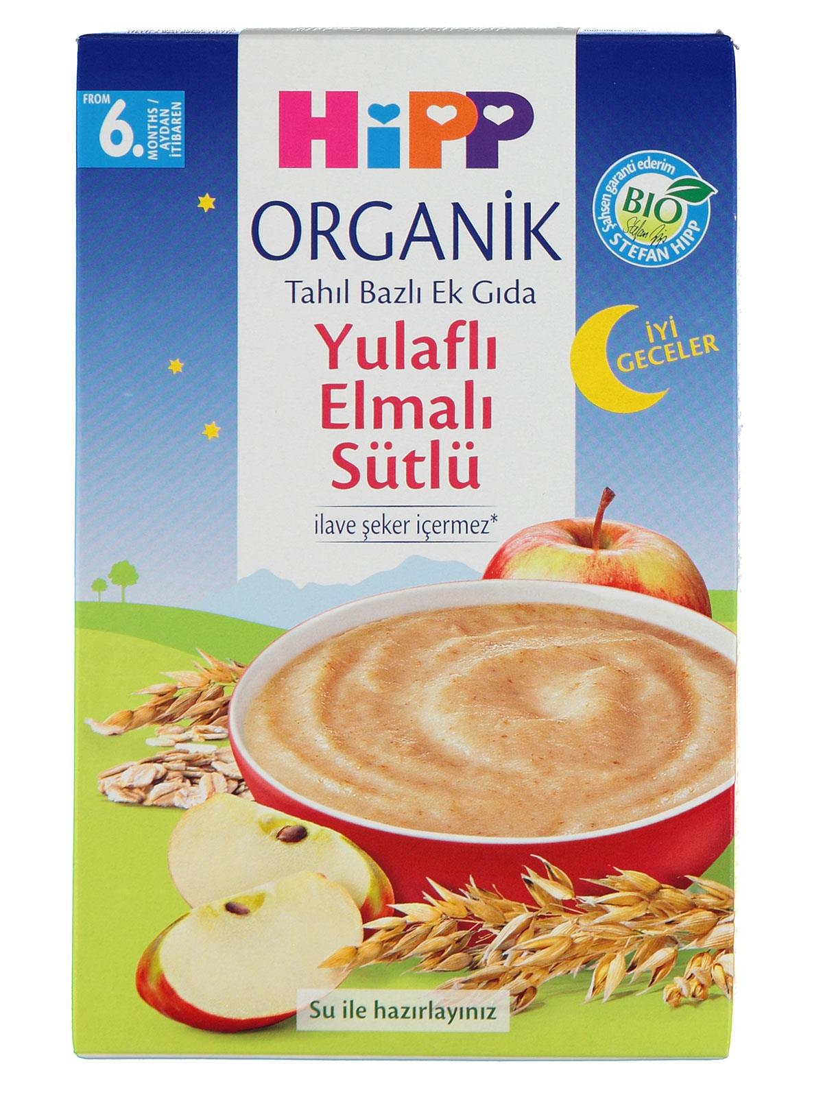 Hipp Organik İyi Geceler Organik Yulaflı Elma Sütlü Ek Gıda 6+ 250 gr