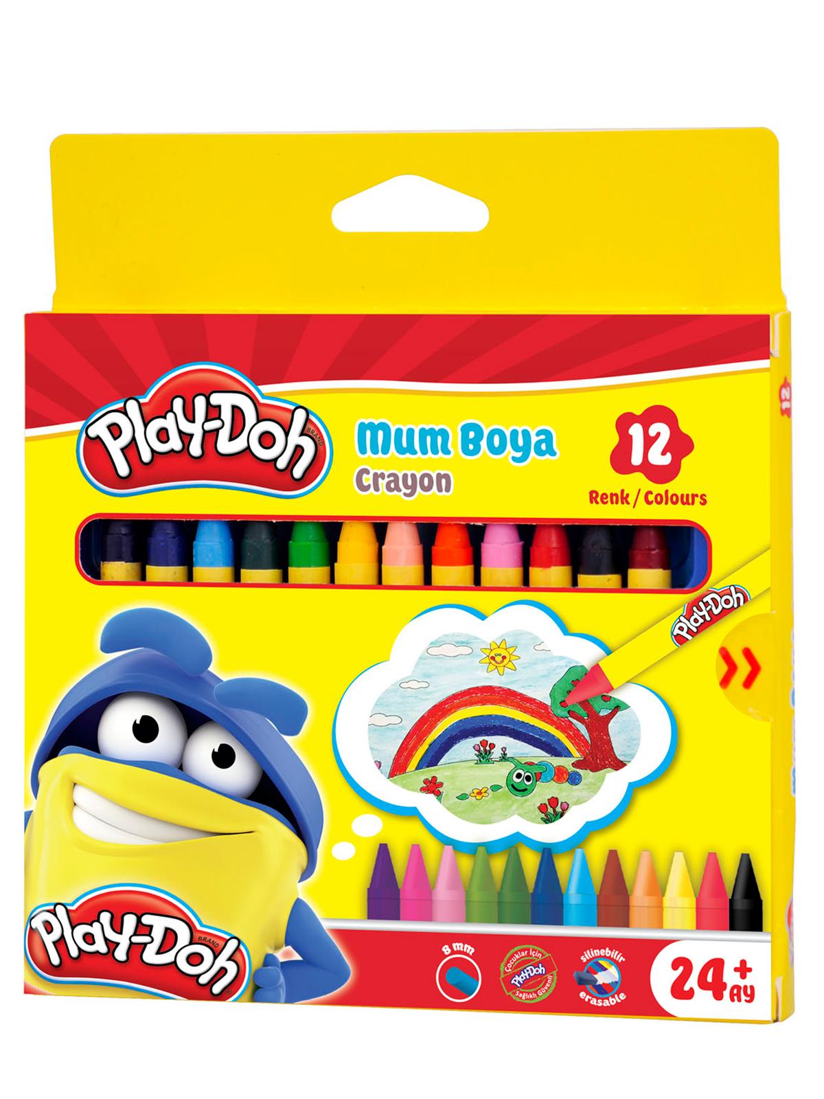 Play-Doh Silinebilir Mum Boya 12 Renk