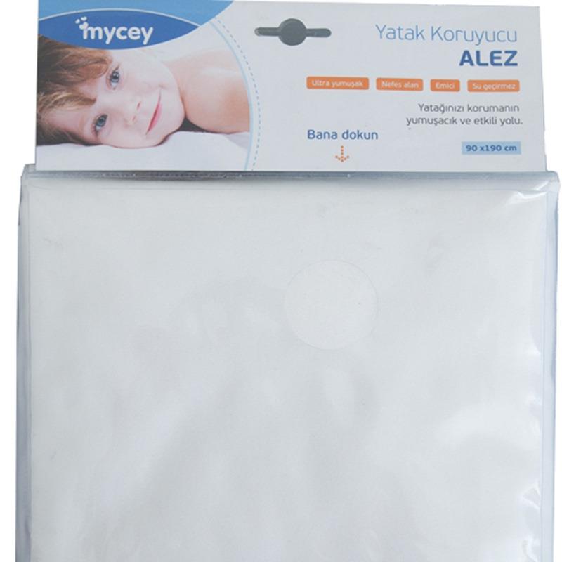 Mycey Alez Ultra Yumuşak Yatak Koruyucu 90x190cm Beyaz
