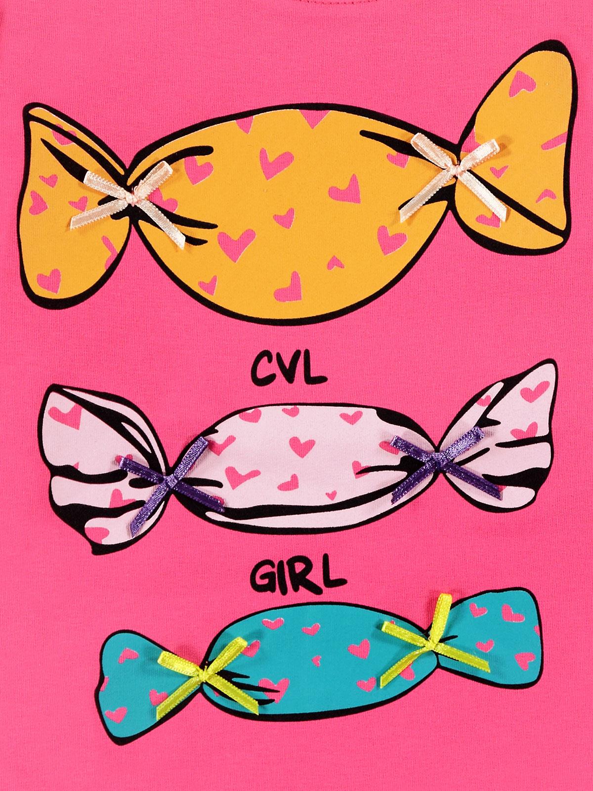 Civil Girls Kız Çocuk Sweatshirt 2-5 Yaş Fuşya
