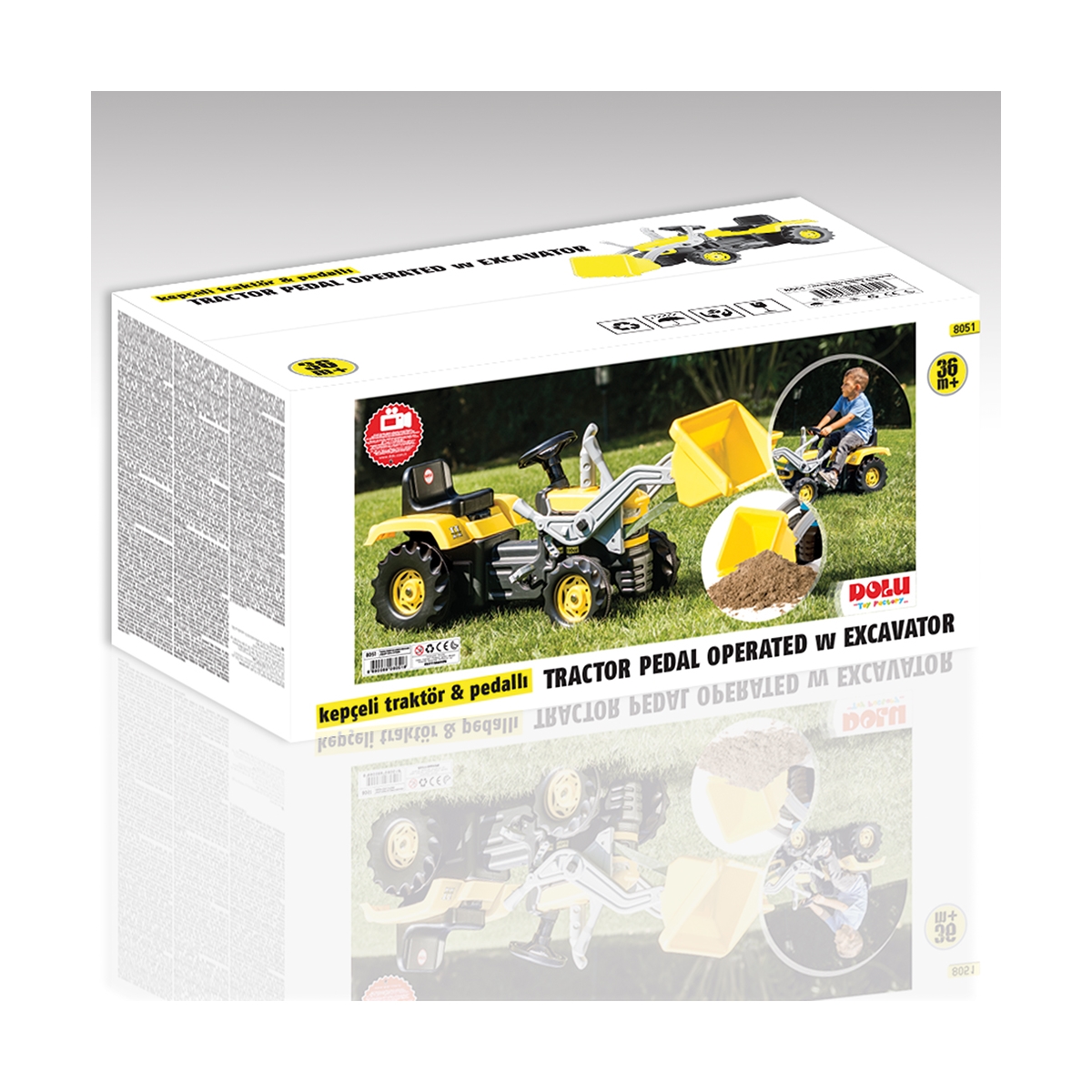 Dolu Kepçeli Traktör Pedallı Sarı Fiyatı 8051