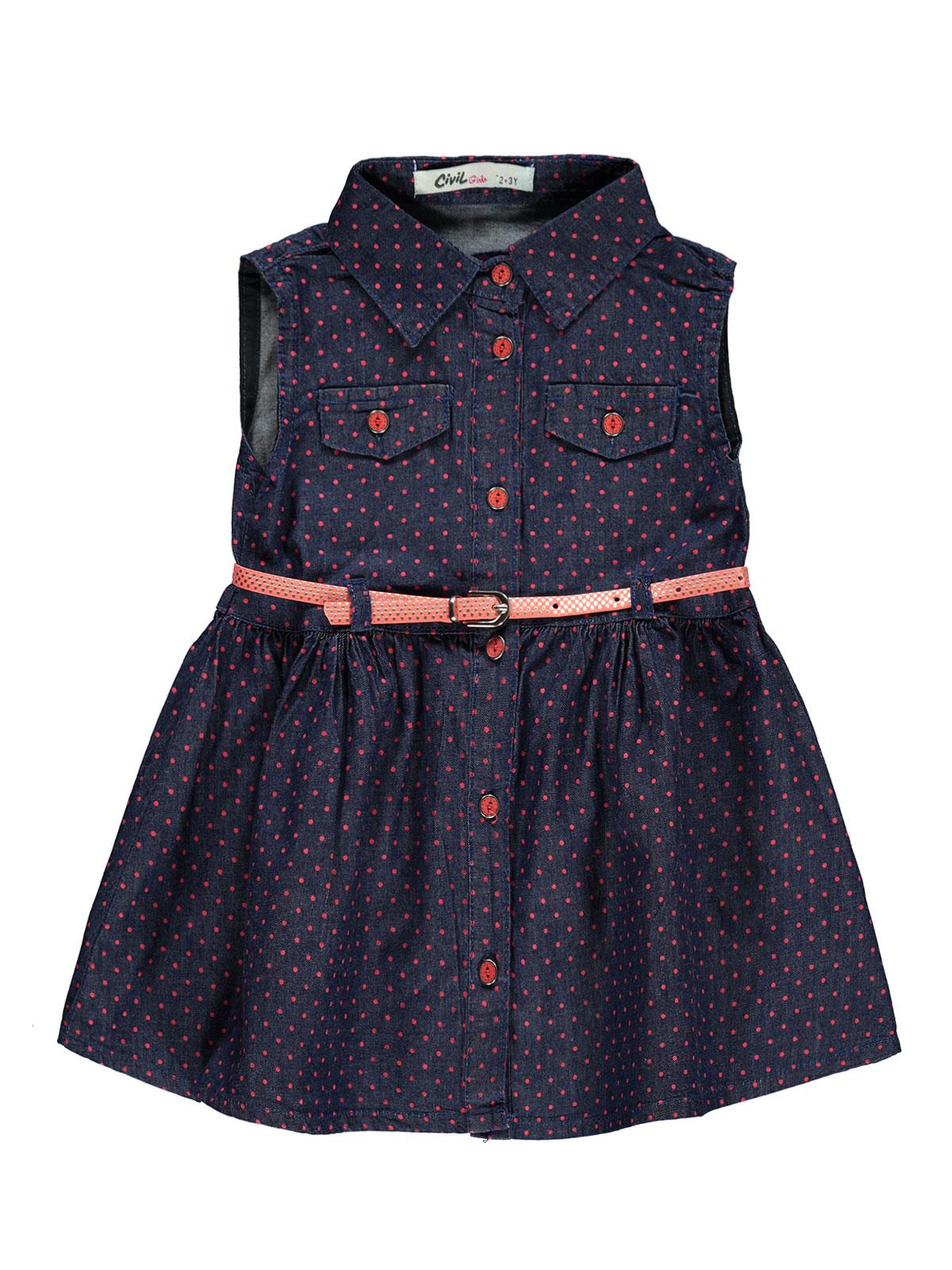 Civil Girls Kız Çocuk Kot Elbise 25 Yaş Narçiçeği Fiyatı 306 / NAR
