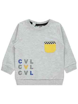 Civil Baby Erkek Bebek Sweatshirt 6-18 Ay Gri