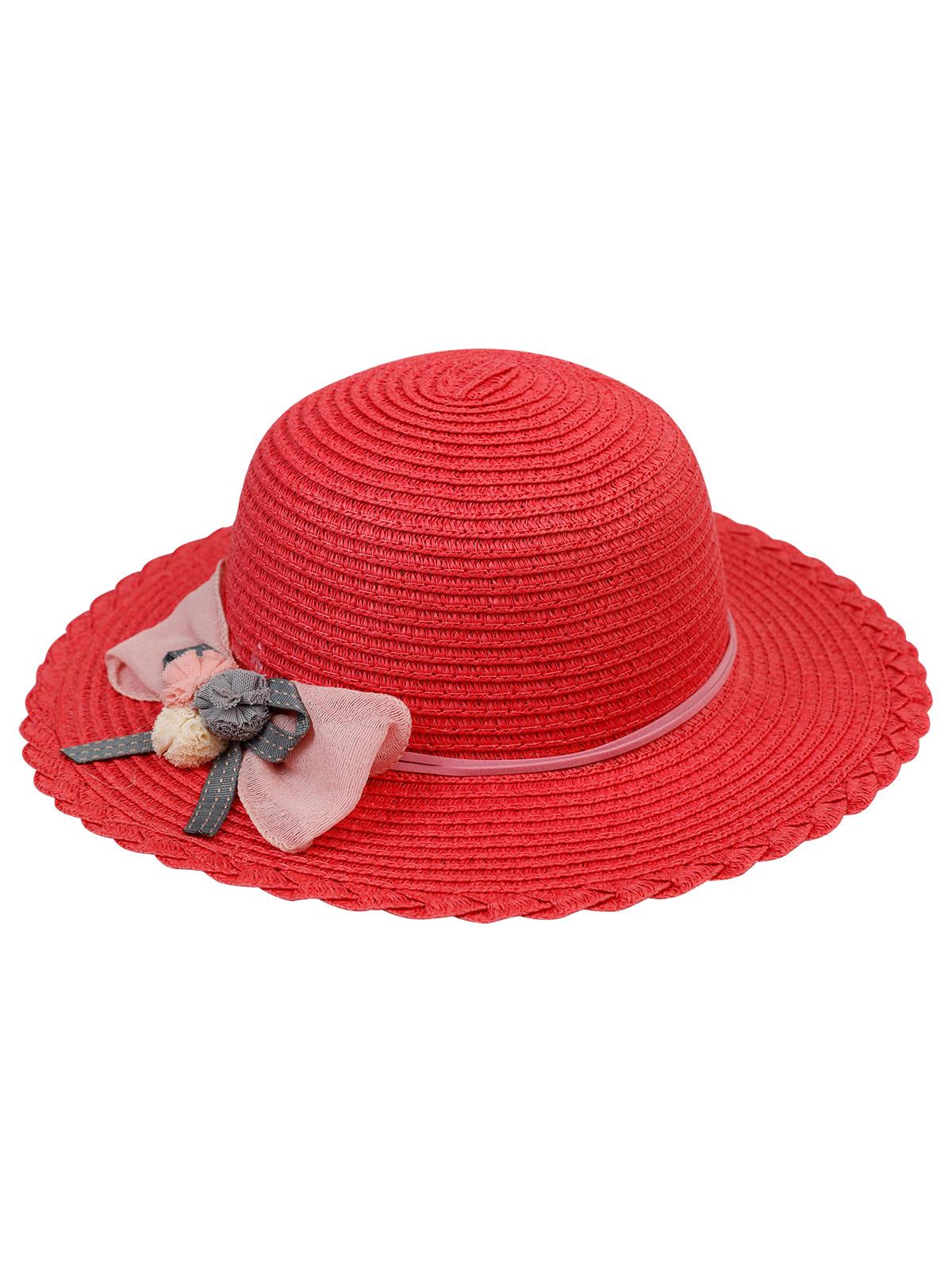 Kitti Kız Çocuk Hasır Şapka 2-6 Yaş Narçiçeği
