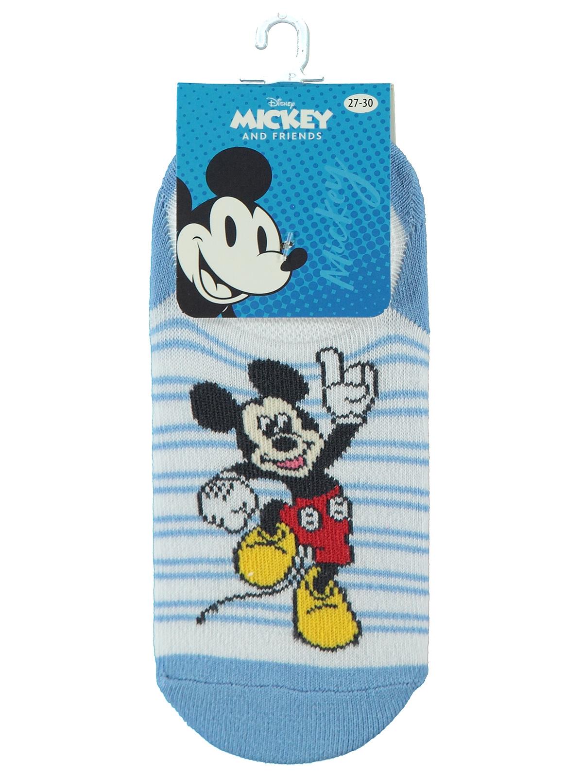 Mickey Mouse Erkek Çocuk Patik Çorap 5-11 Yaş Mavi