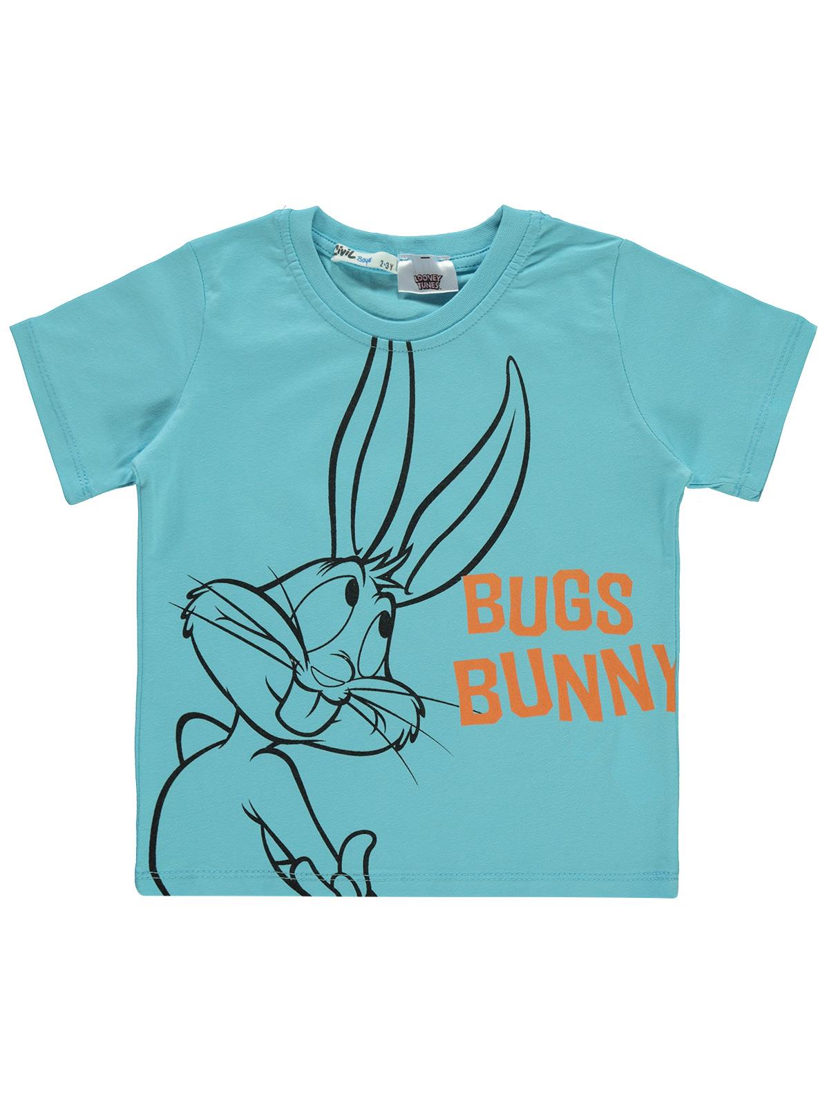 Bugs Bunny Erkek Çocuk Tişört 2-5 Yaş Mavi