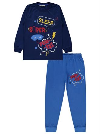 Civil Boys Erkek Çocuk Pijama Takımı 6-9 Yaş Lacivert