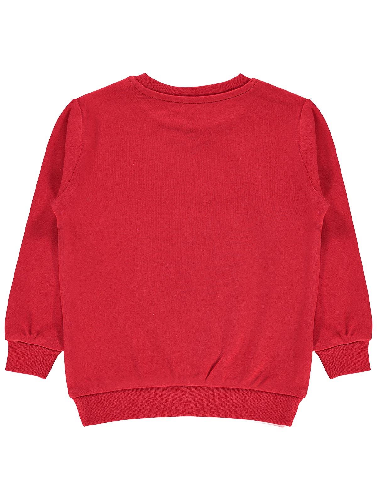 Cvl Kız Çocuk Sweatshirt 2-5 Yaş Kırmızı