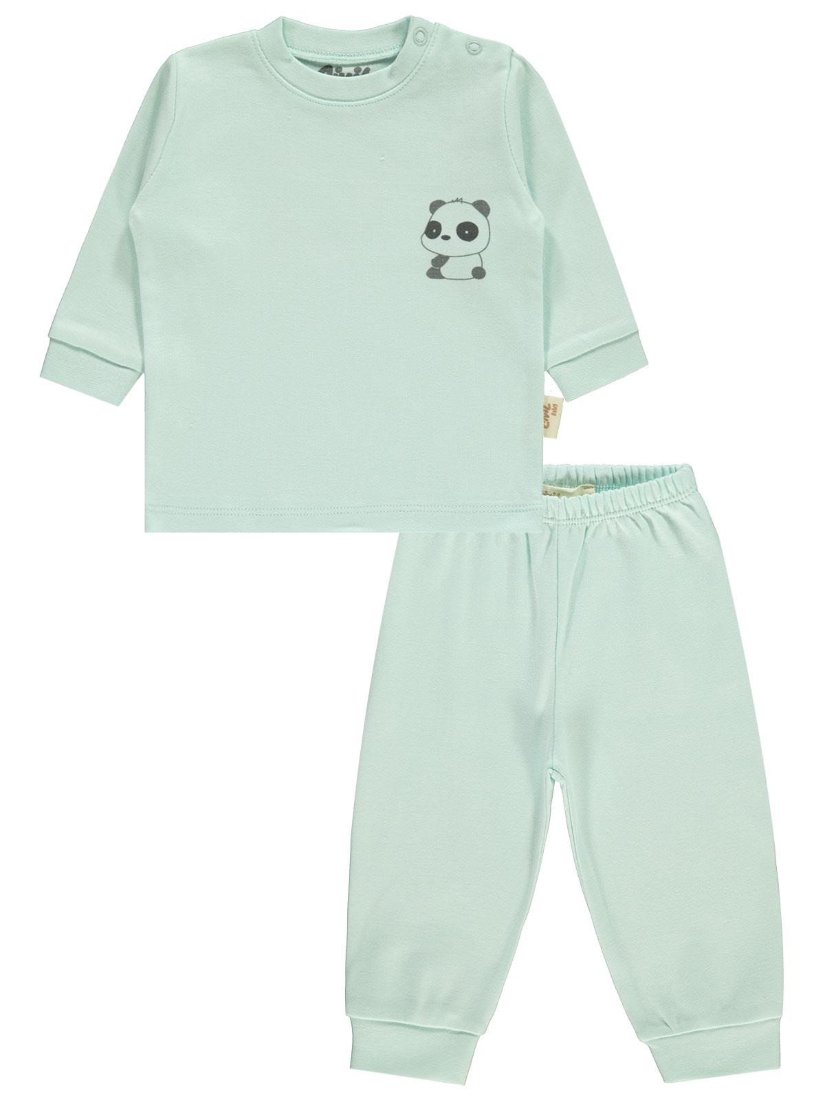 Civil Baby Organik Pijama Takımı 3-12 Ay Mint Yeşili