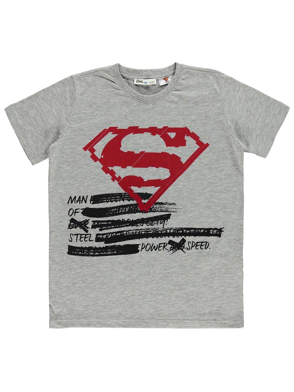 Superman Erkek Çocuk Tişört 10-13 Yaş Grimelanj