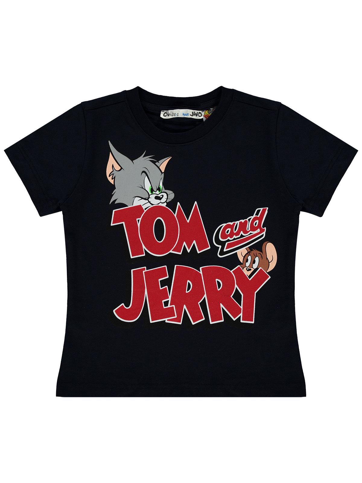 Tom And Jerry Erkek Çocuk Tişört 2-5 Yaş Lacivert