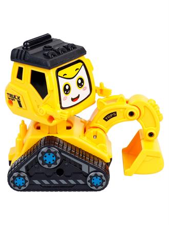 Can Oyuncak Basmalı İş Makinası Sarı