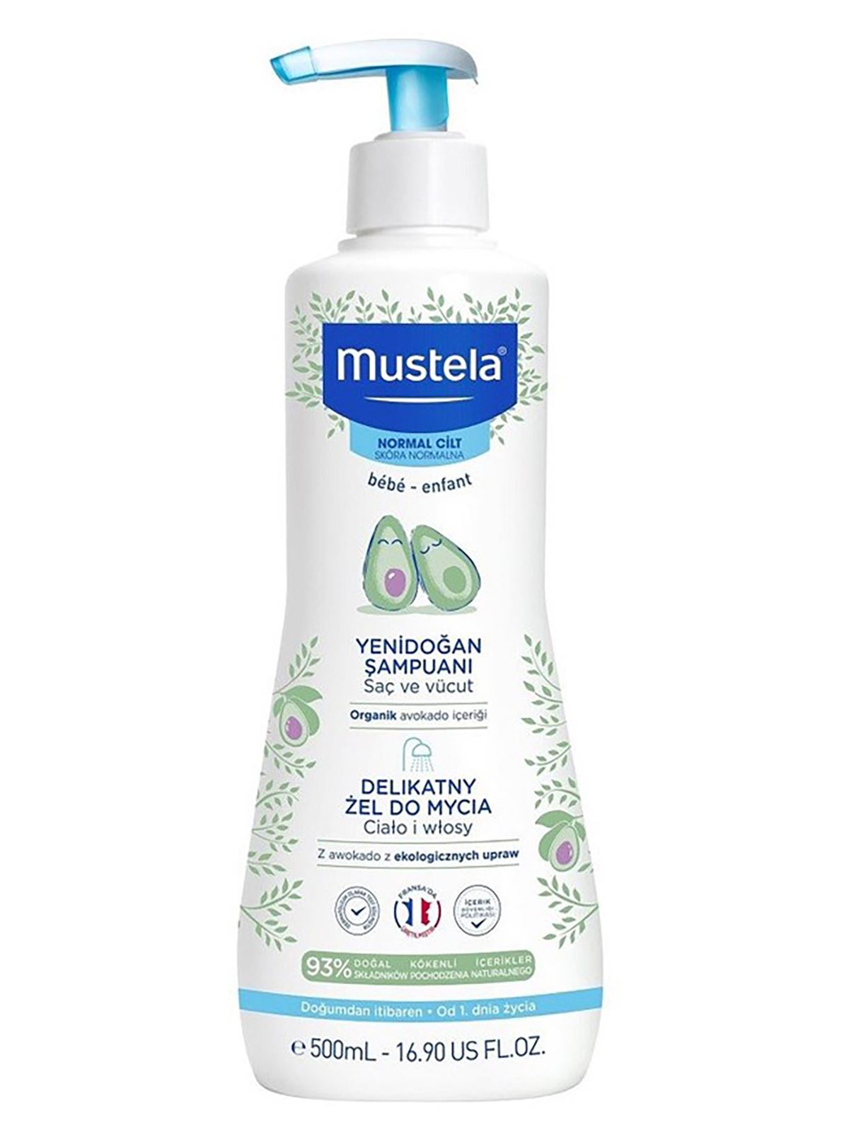Mustela Normal Ciltler için Yenidoğan Şampuanı 500 ml