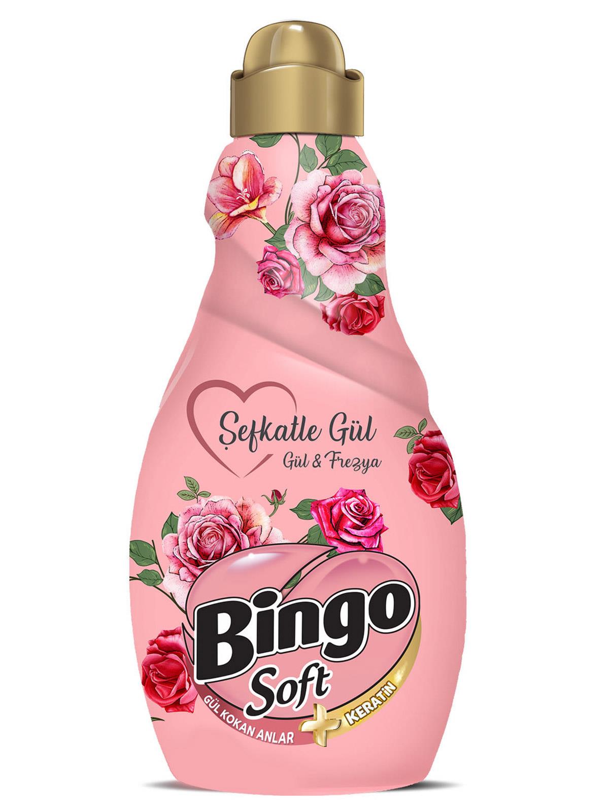 Bingo Soft Konsantre Çamaşır Yumuşatıcısı Şevkatle Gül 1440 ml