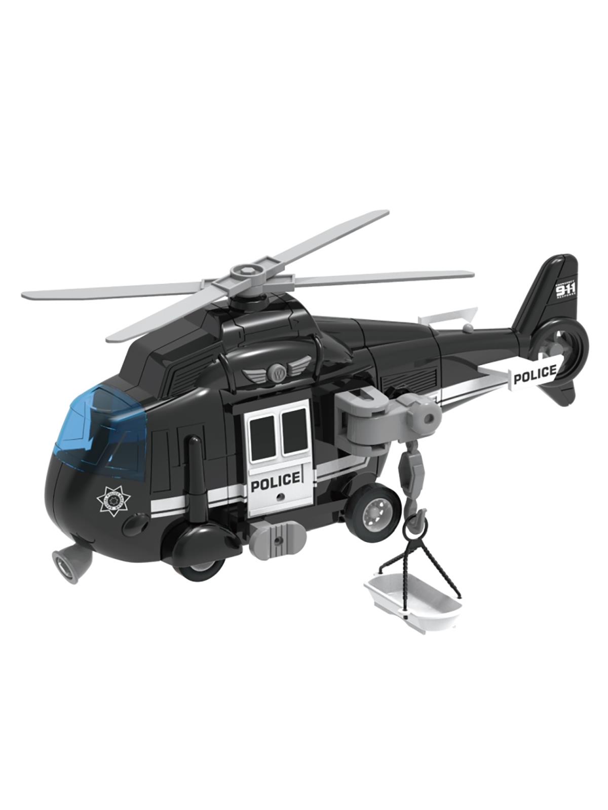 Vardem Sürtmeli Sesli Işıklı Helikopter Siyah