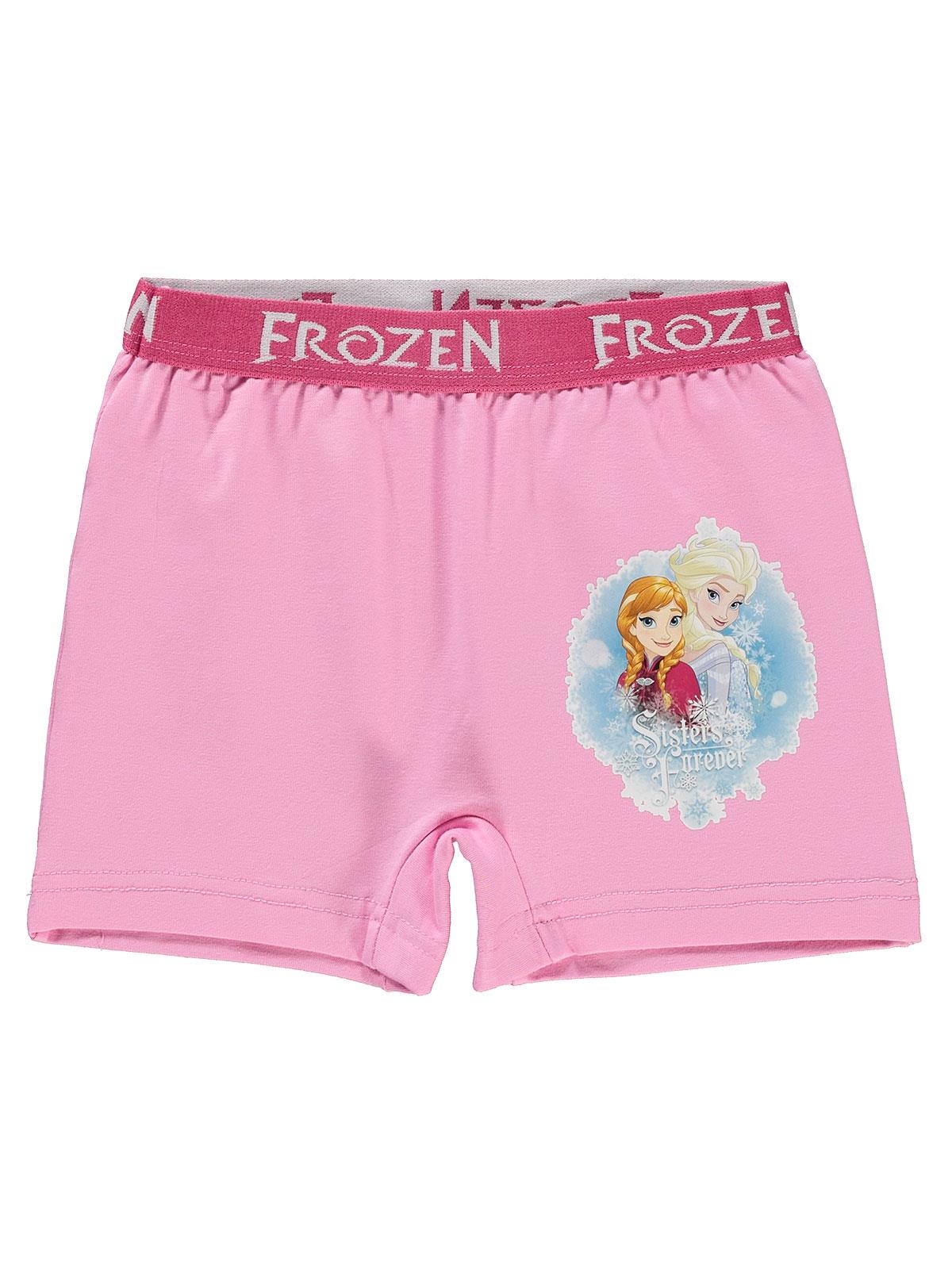 Frozen Kız Çocuk Boxer 2-7 Yaş Pembe