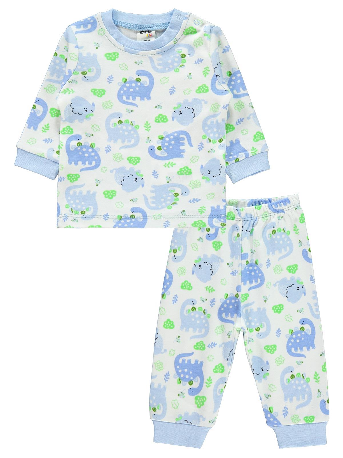 Civil Baby Erkek Bebek Pijama Takımı 1-9 Ay Mavi