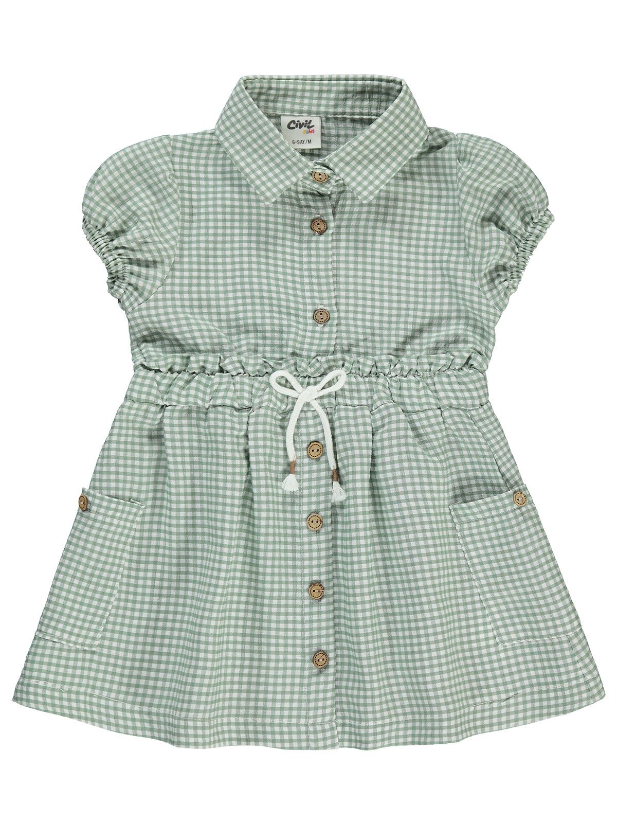 Civil Baby Kız Bebek Elbise 6-18 Ay Yeşil