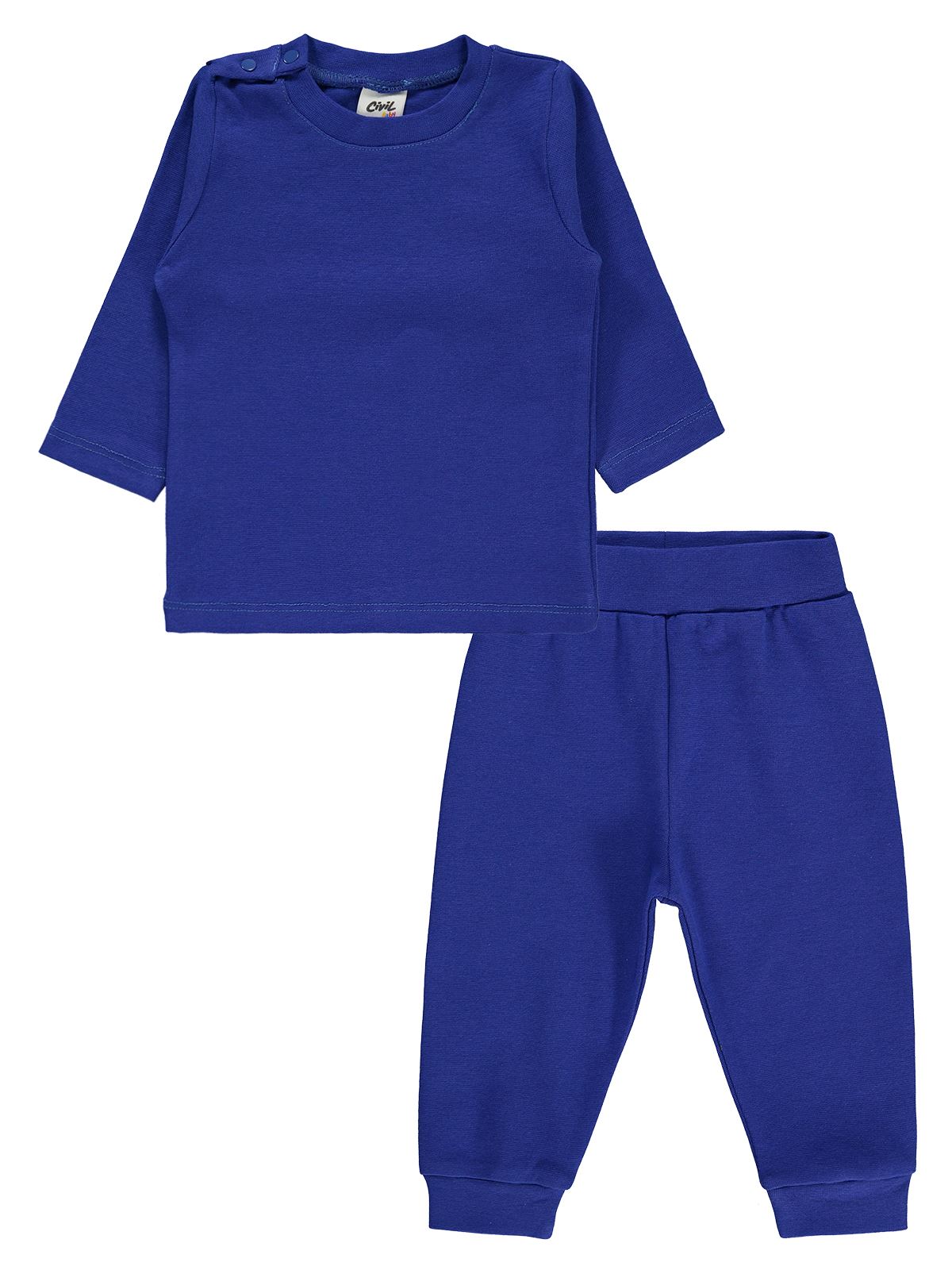 Civil Baby Bebek Pijama Takımı 6-18 Ay Saks Mavisi