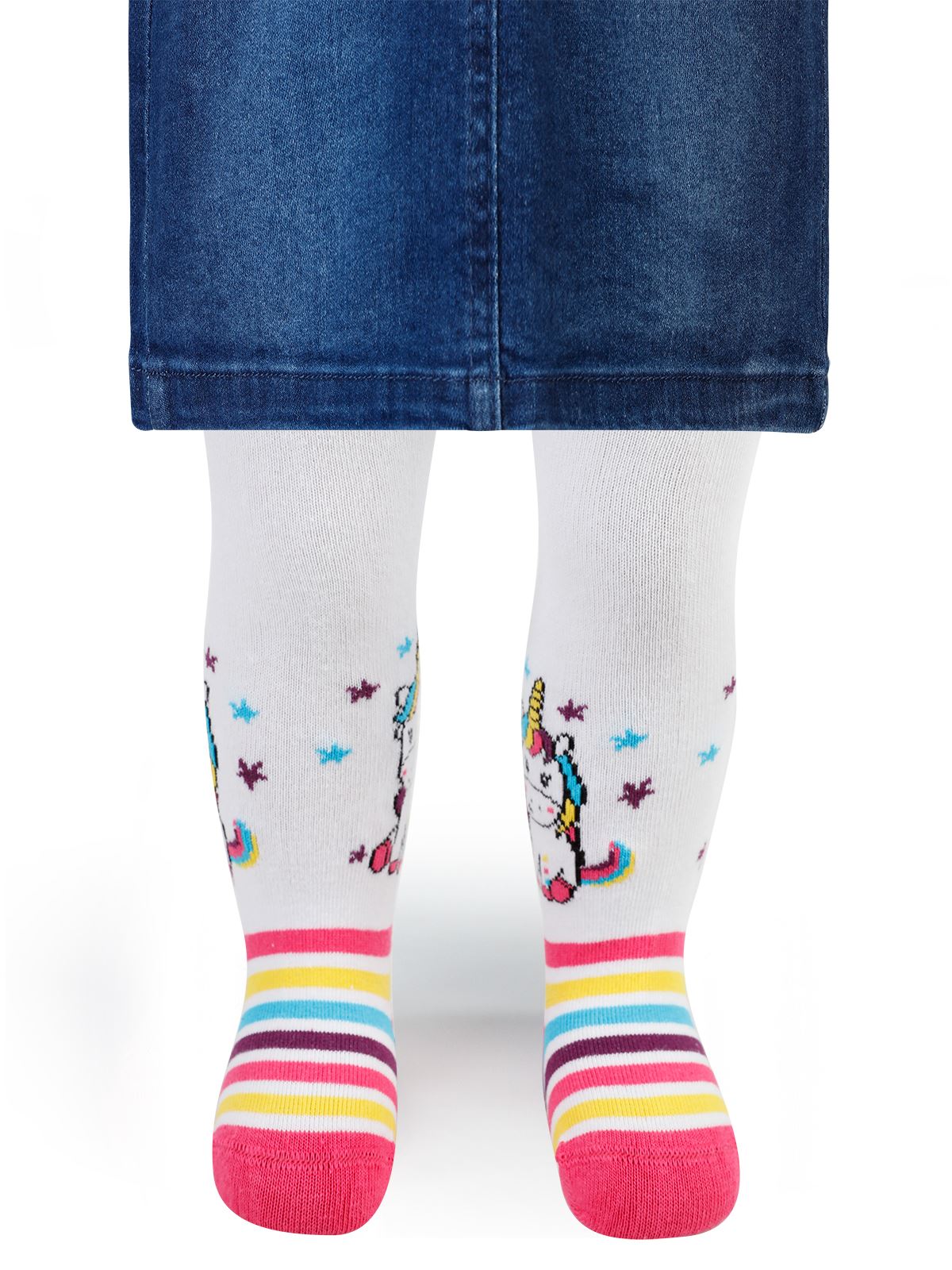 Civil Baby Kız Bebek Külotlu Çorap 0-12 Ay Beyaz