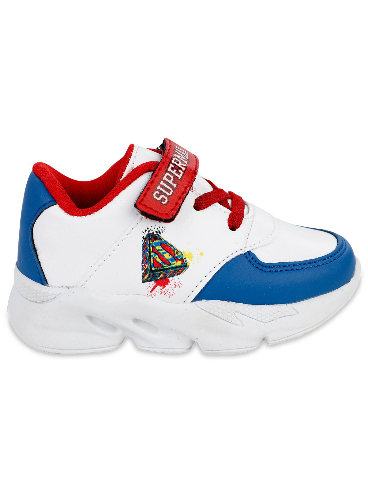 Superman Erkek Çocuk Spor Ayakkabı 22-25 Numara Beyaz