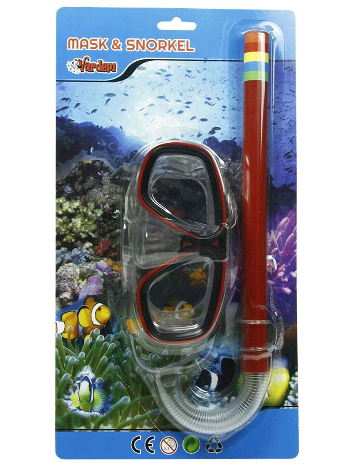 İntex Yetişkin Maske Snorkel Set Kırmızı