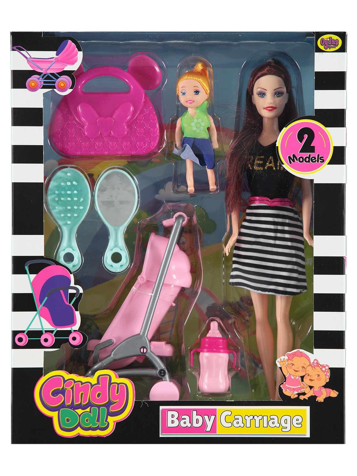 Oydaş Cindy Doll Kutuda Lüks Pusetli Bebek Oyuncaklar