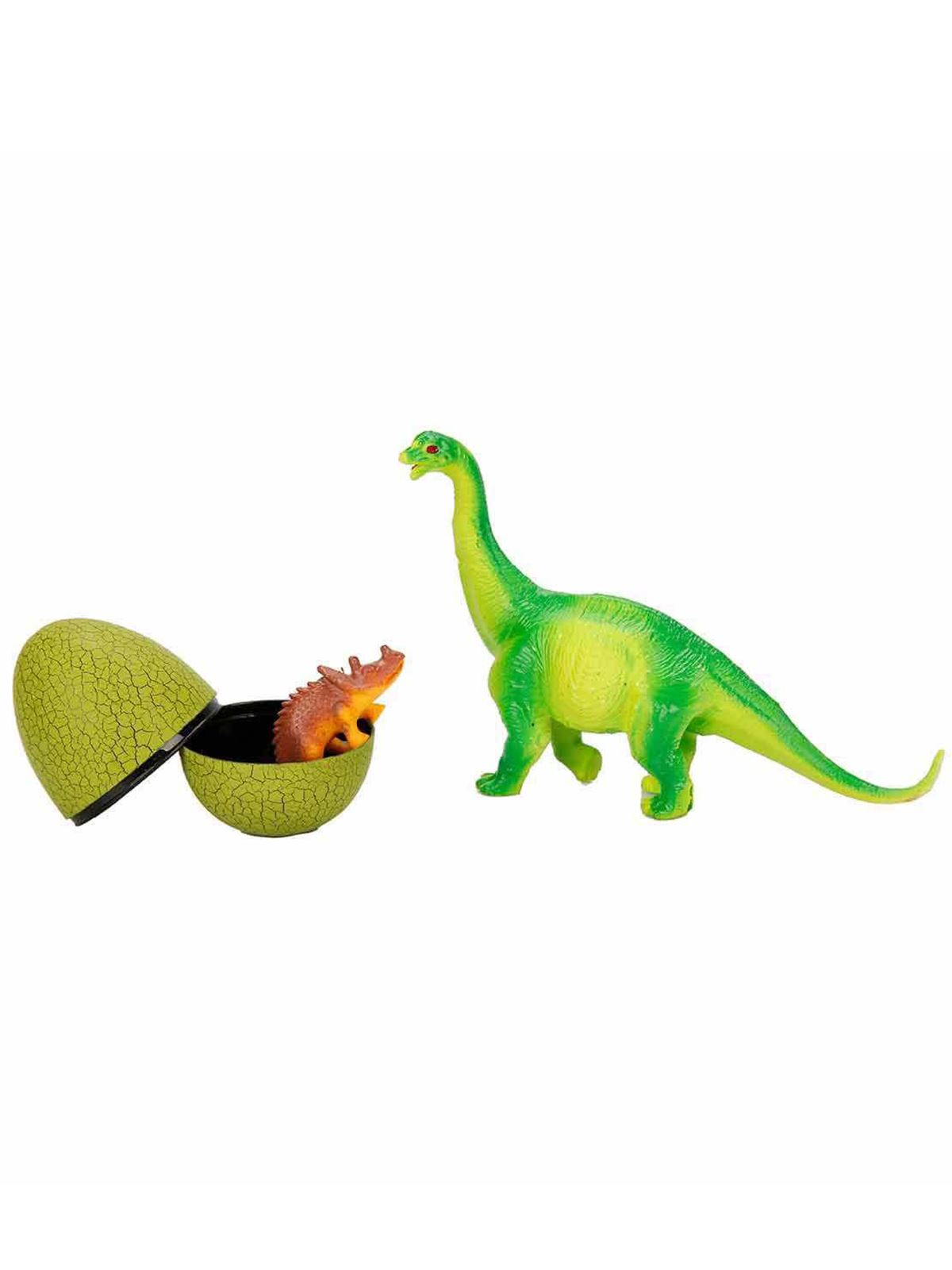 Sunman Oyuncak Dinozor Ve Yavurusu Oyun Seti Yeşil