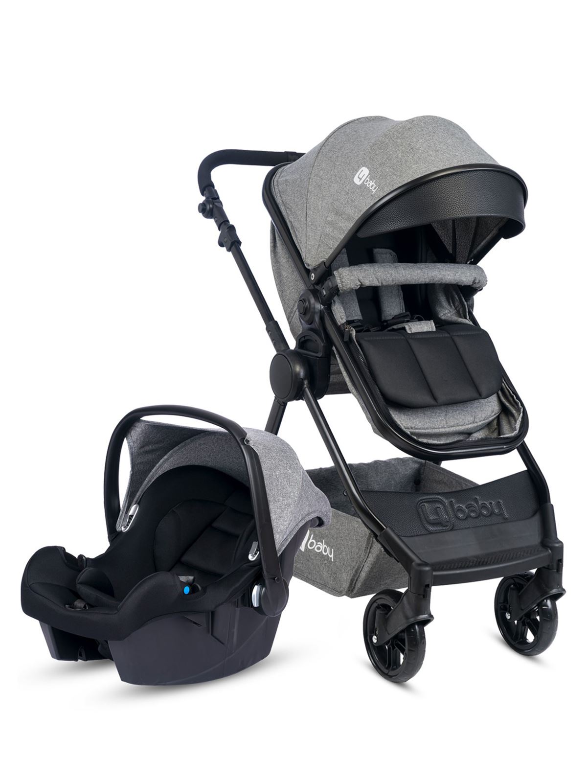 4 Baby Comfort x Plus Travel Sistem Bebek Arabası Siyah-Gri