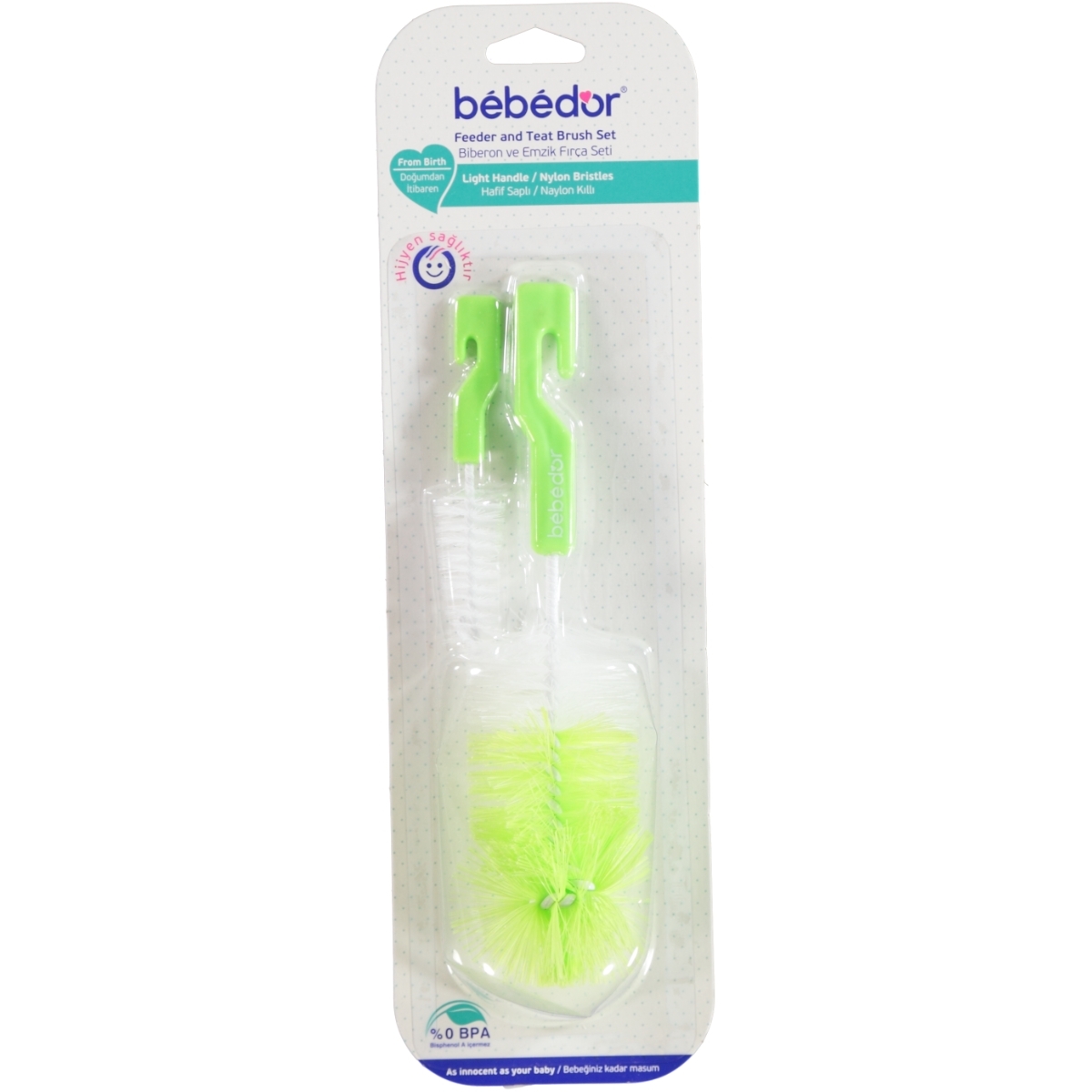 Bebedor Biberon Temizleme Fırçası Yeşil