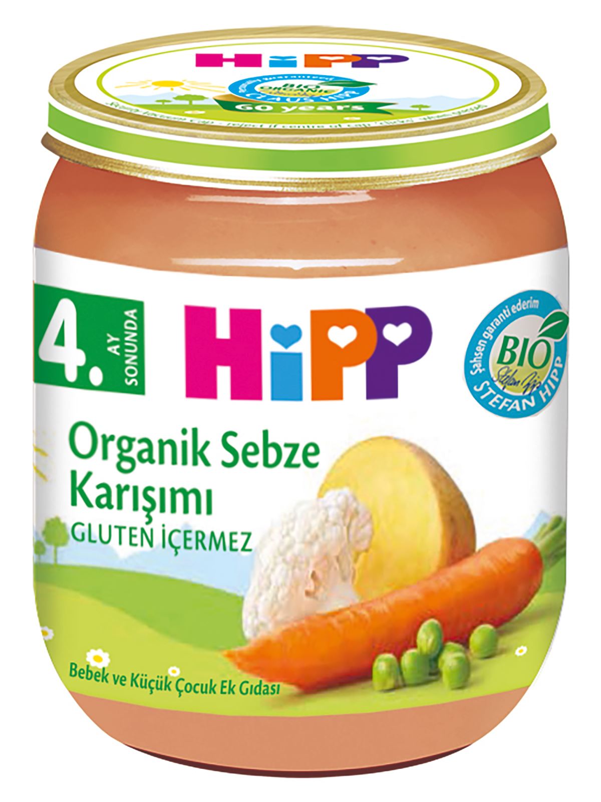 Hipp Organik Sebze Karışımı Kavanoz Mama 125 gr