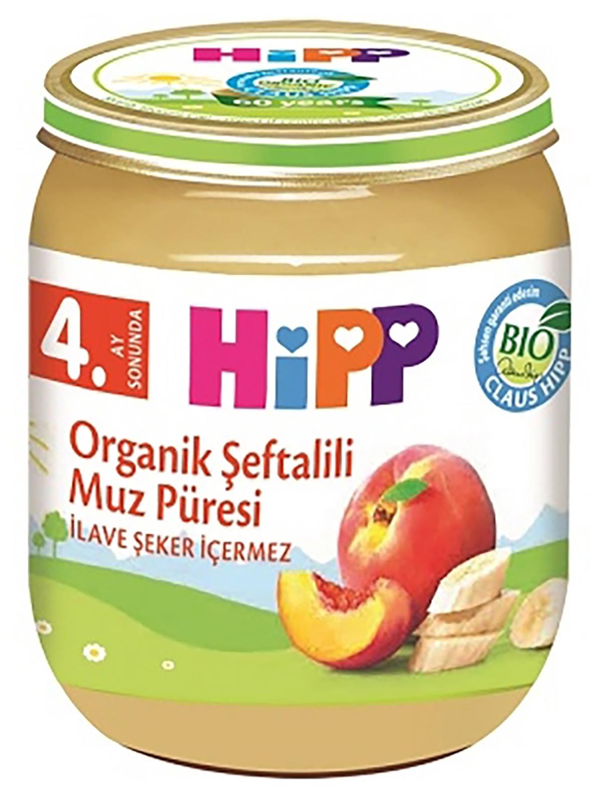 Hipp Şeftali Muz Kavanoz Mama 125 gr