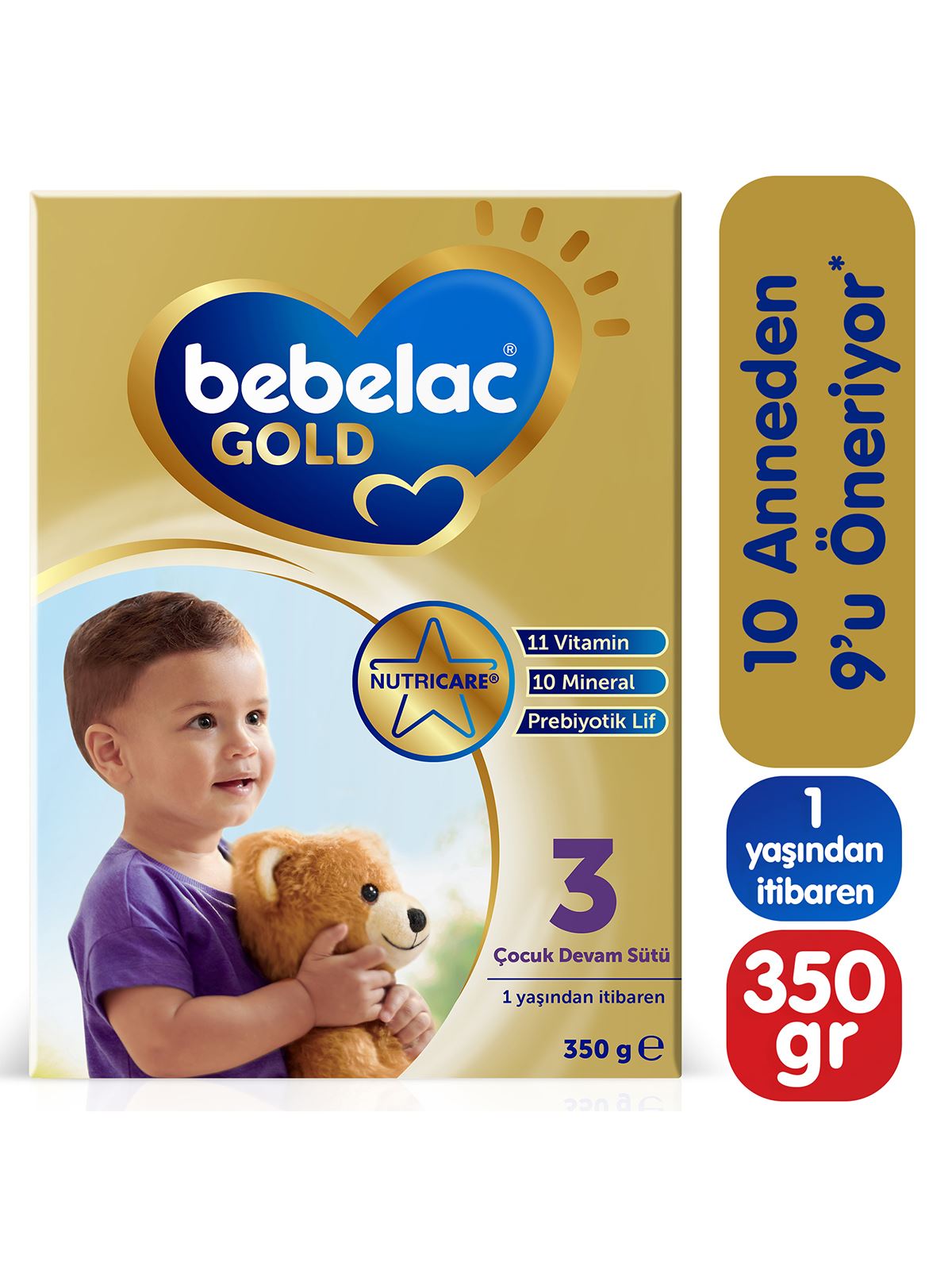 Bebelac Gold 3 Çocuk Devam Sütü 350 g 1 Yaş+