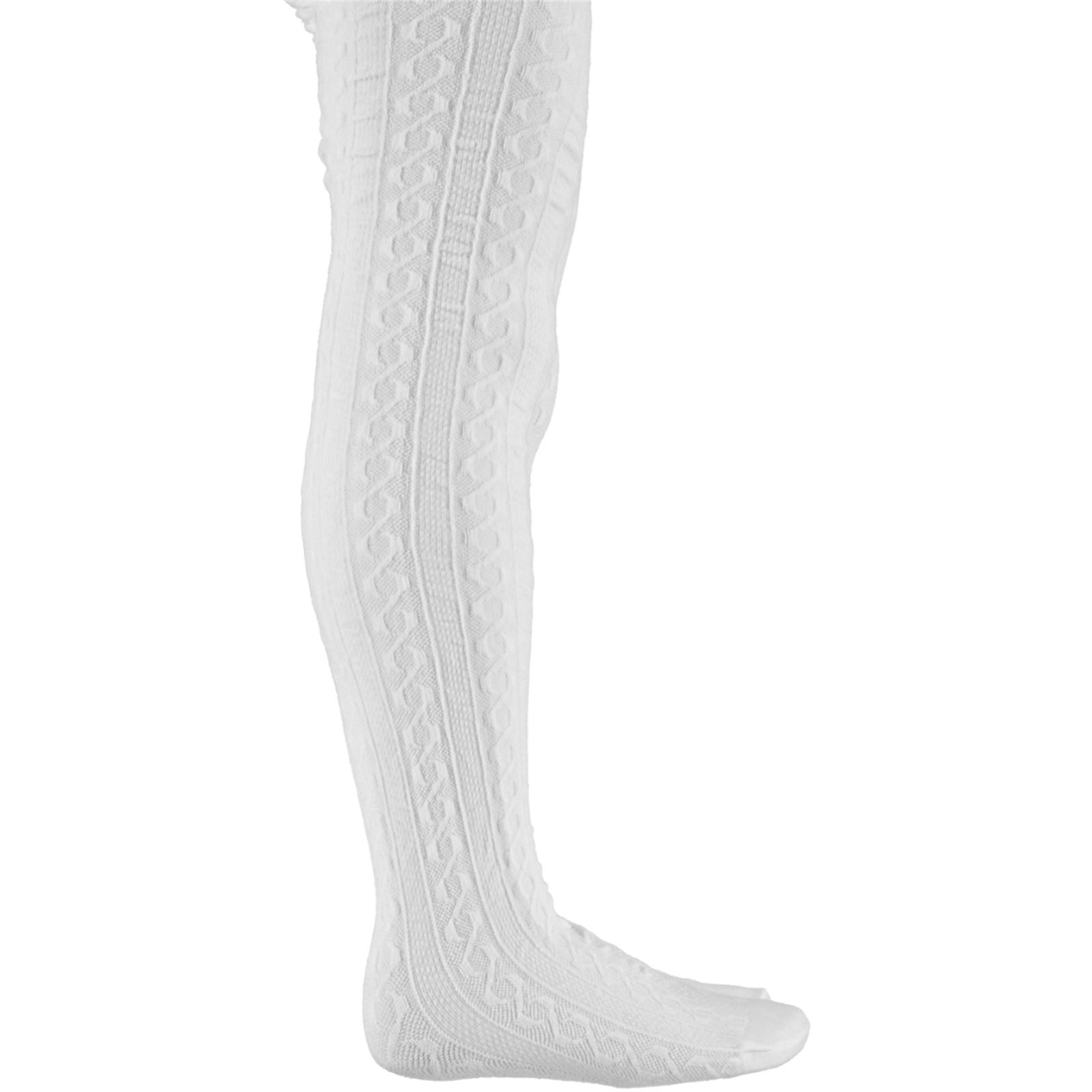 Bella Calze Triko Külotlu Çorap 2-14 Yaş Beyaz