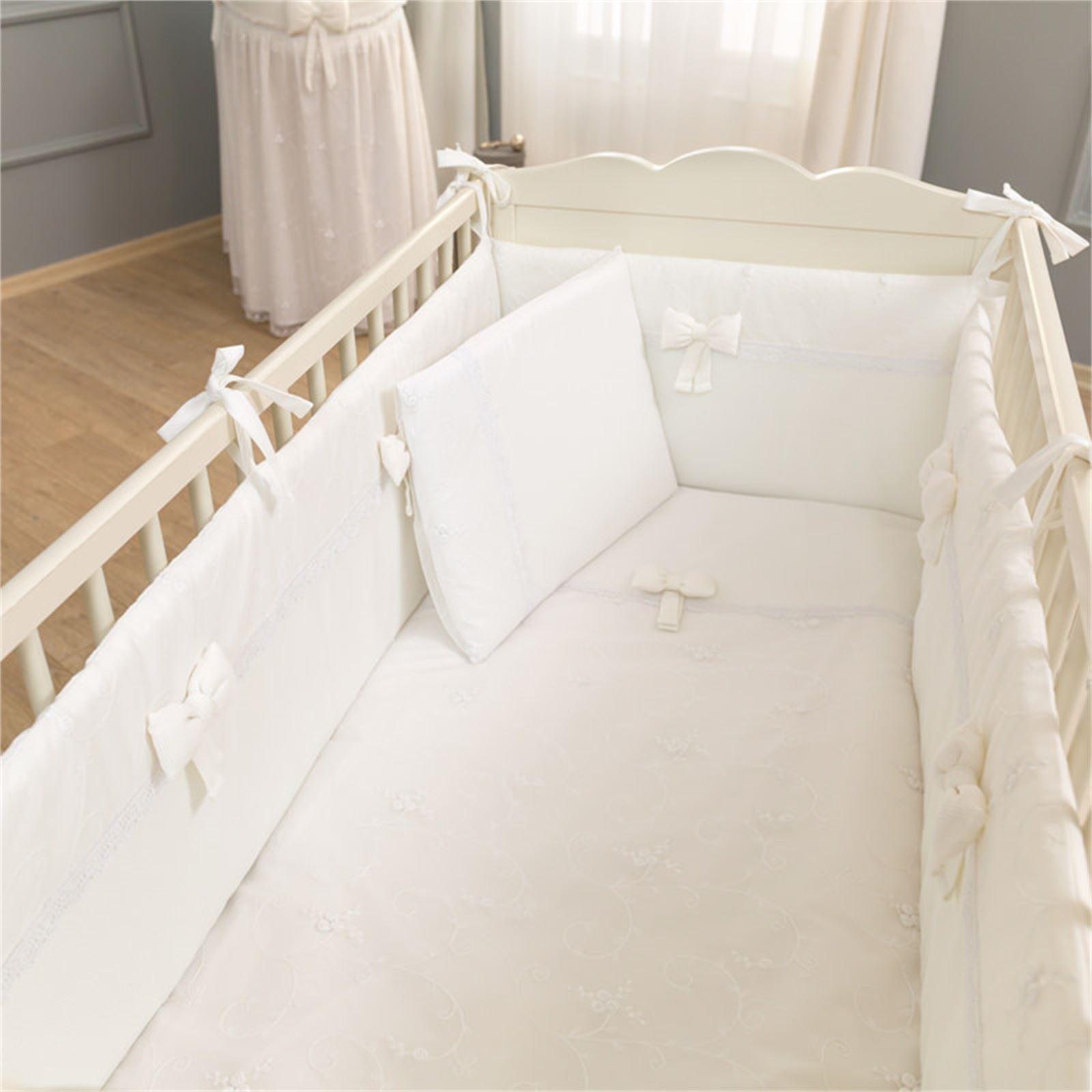 Funna Baby Premium Baby Uyku Seti 8 Parça 60x120 cm Beyaz