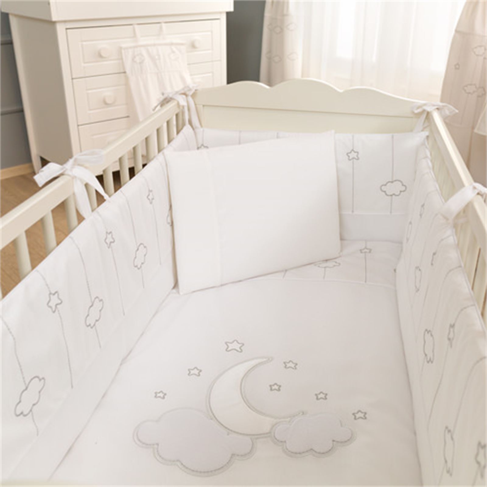 Funna Baby Luna Chic Uyku Seti 8 Parça 60x120 cm Beyaz