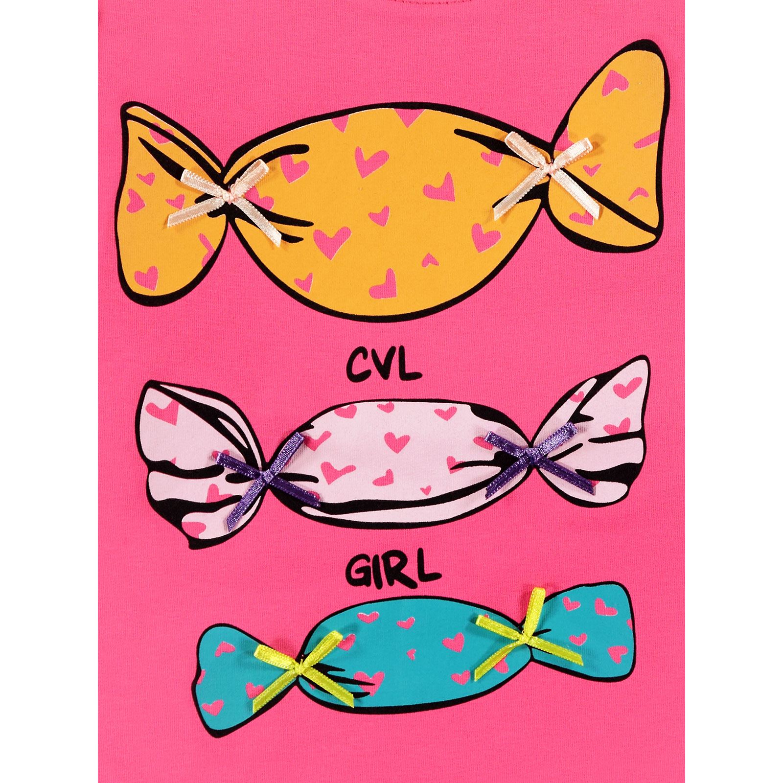 Civil Girls Kız Çocuk Sweatshirt 2-5 Yaş Fuşya