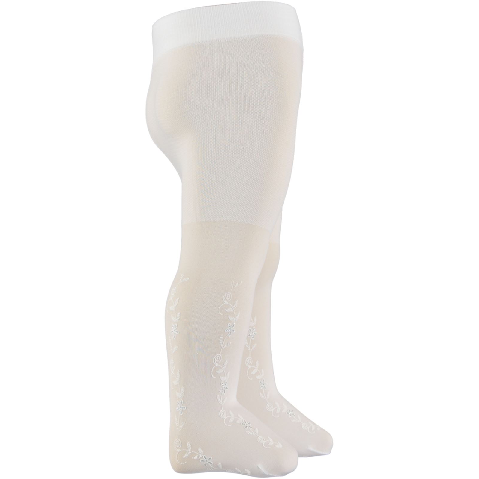 Bella Calze Külotlu Çorap 0-24 Ay Beyaz