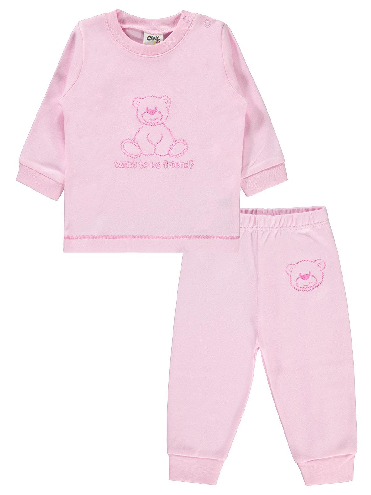 Civil Baby Bebek Pijama Takımı 3-18 Ay Pembe