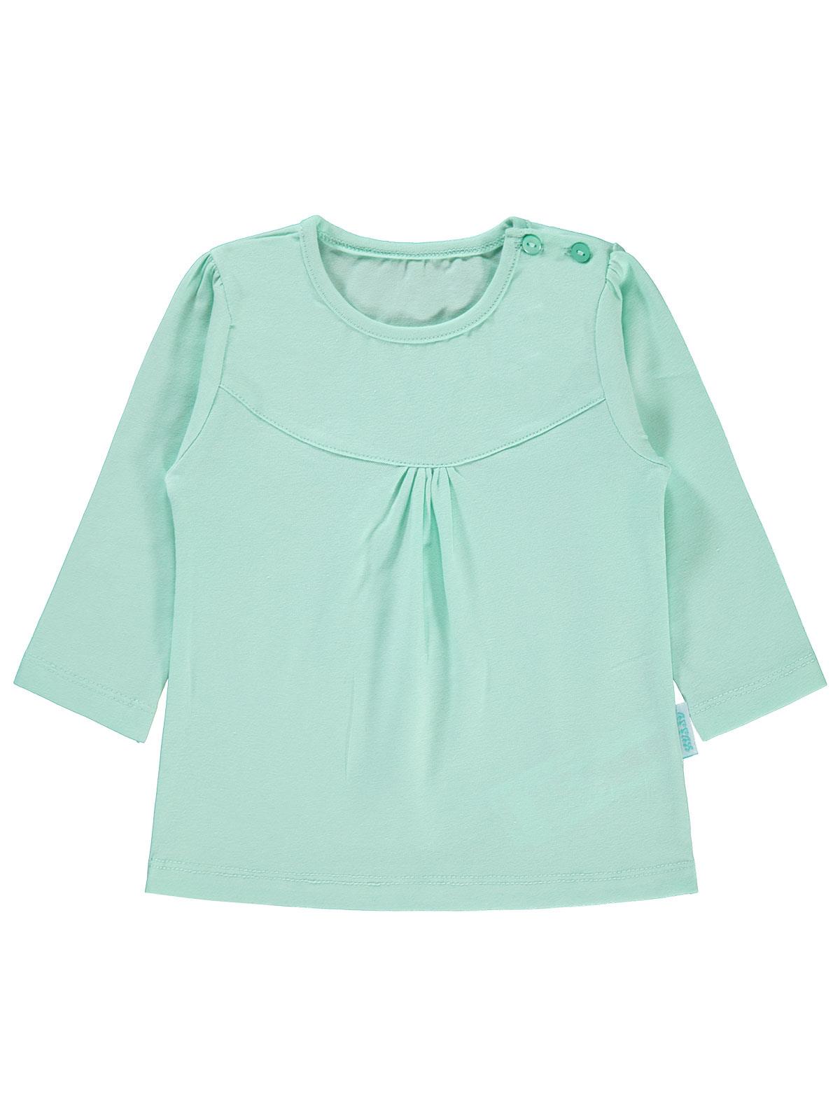 Civil Baby Kız Bebek Penye Sweatshirt 6-18 Ay Mint Yeşili