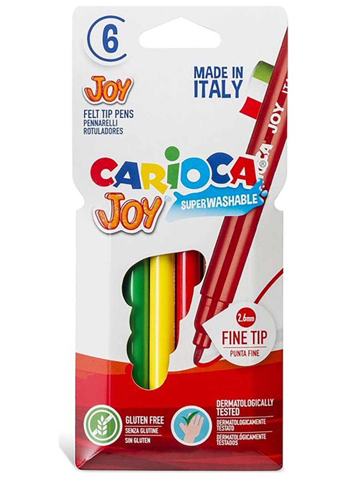 Carioca Joy Süper Yıkanabilir Keçeli Boya Kalemi 6'Lı