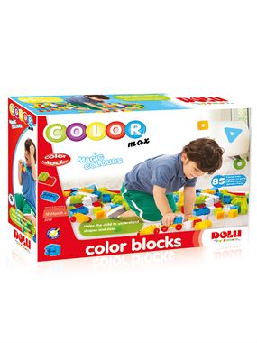 Dolu Renkli Bloklar 85 Parça 18+  Çok Renkli 