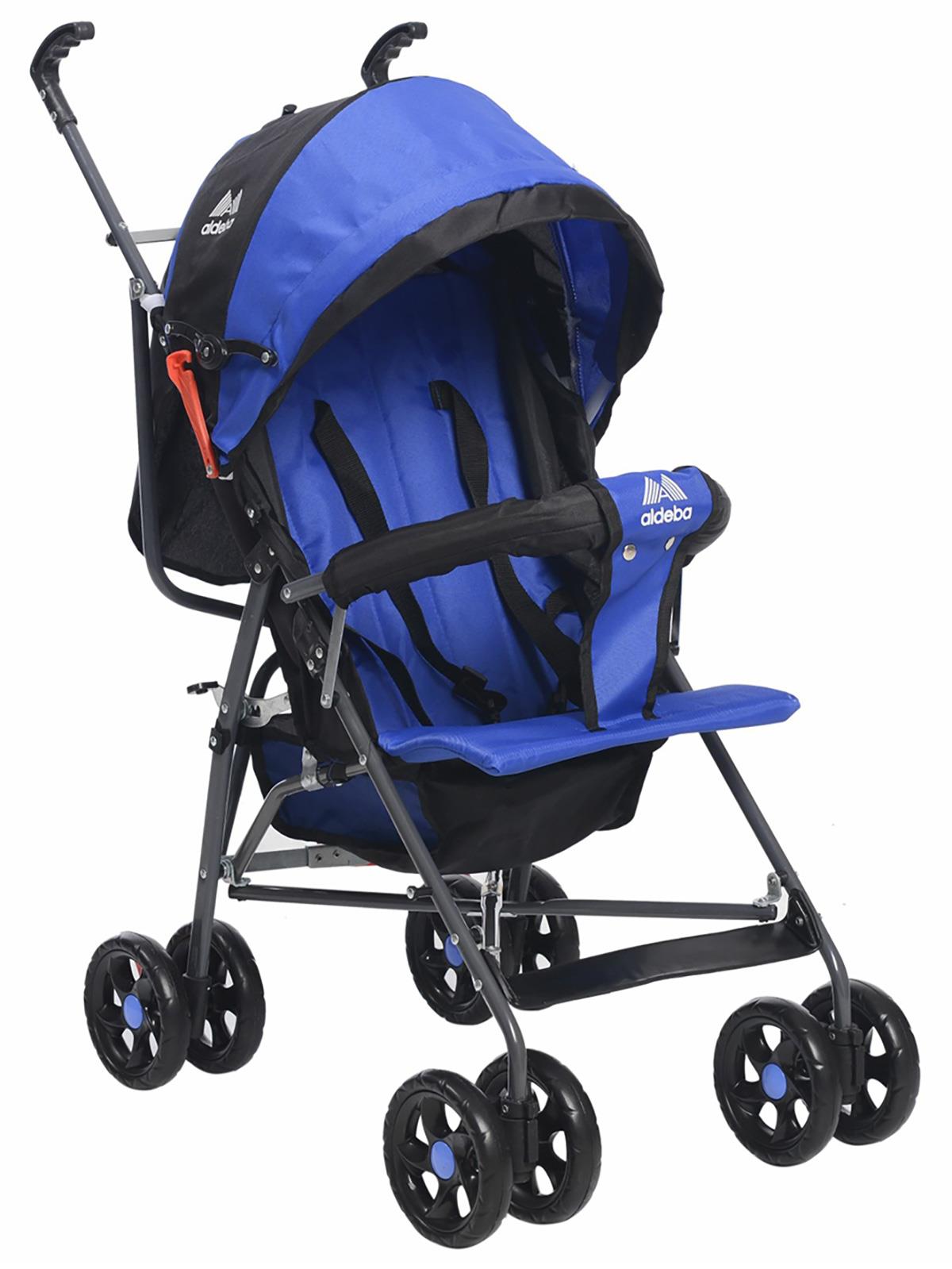 Aldeba 3018 Yarım Yatarlı Baston Bebek Arabası Mavi