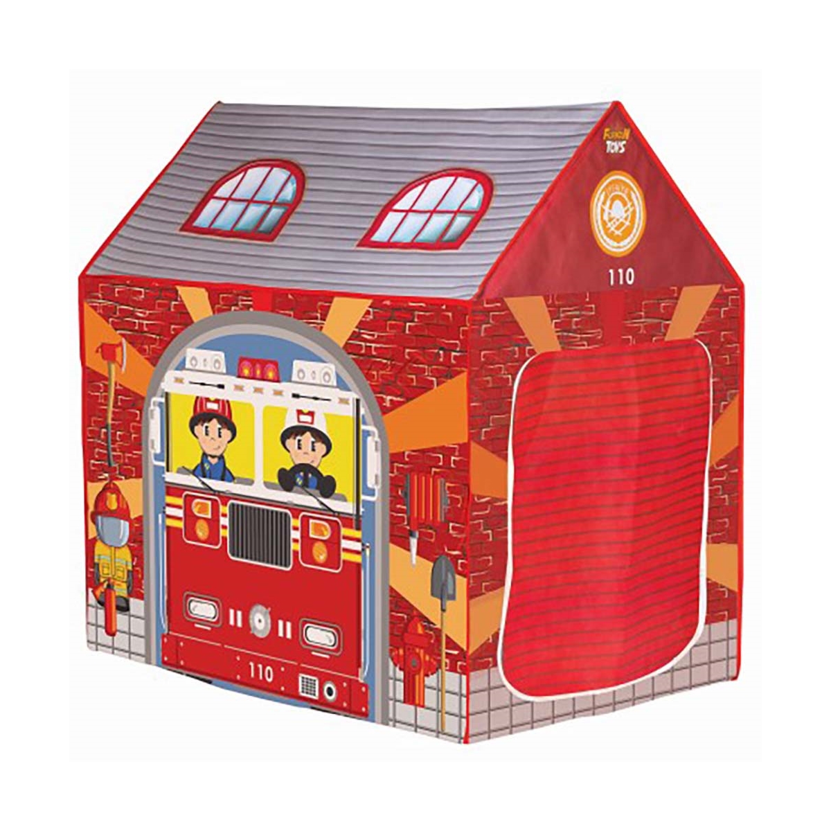 Furkan Toys İtfaye Oyun Evi 3+ Yaş Kırmızı