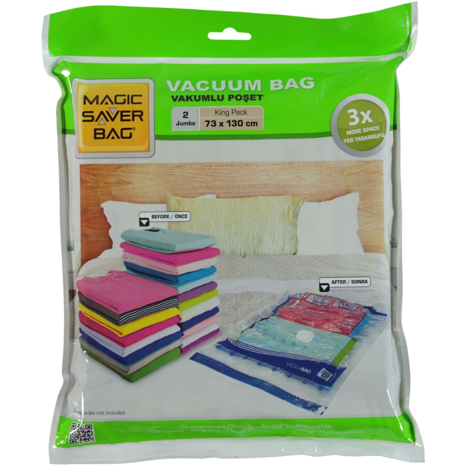 Magic Saver Bag Vakumlu Poşet 73x130 Cm