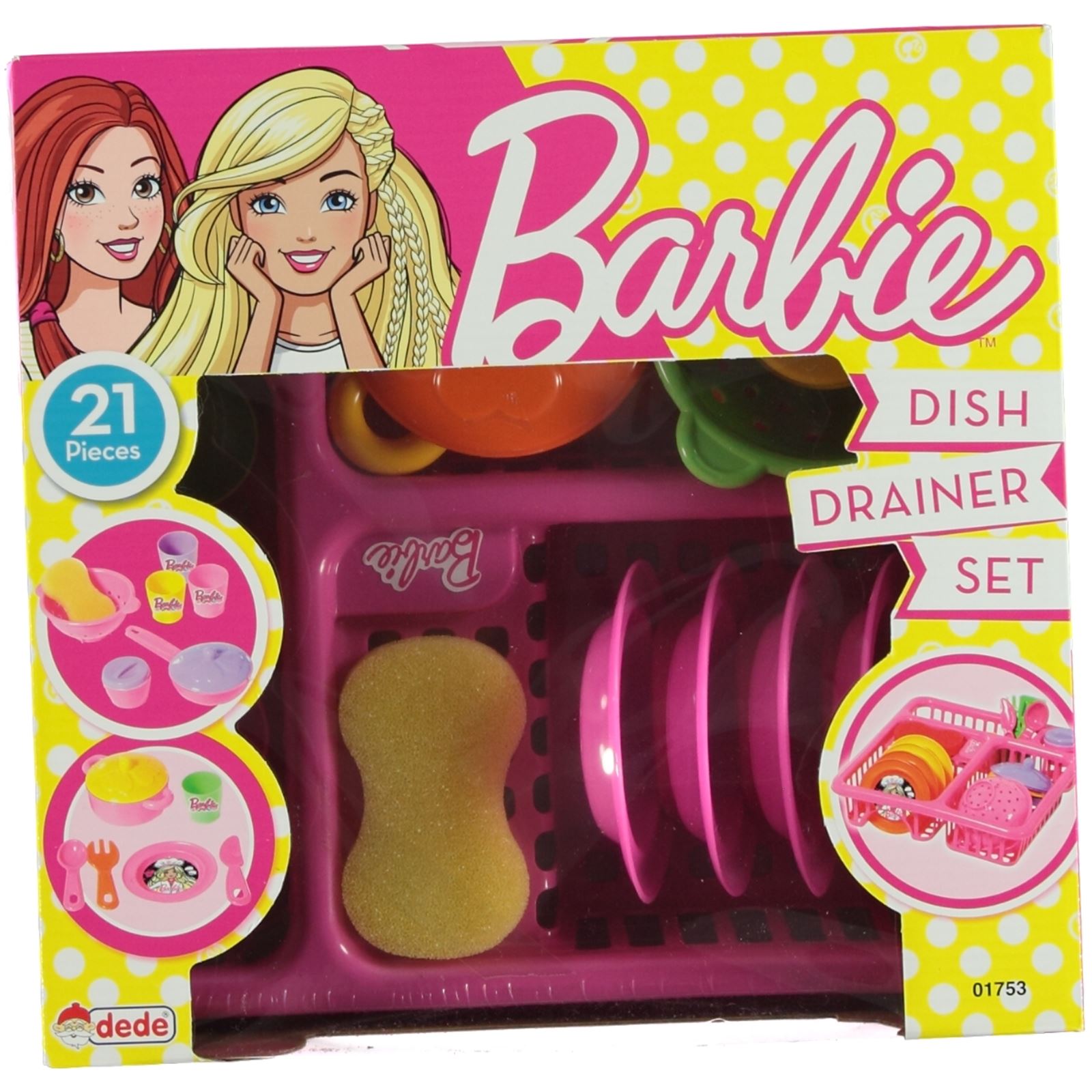 Barbie Bulaşıklık Seti 3 Yaş Ve Üzeri Pembe