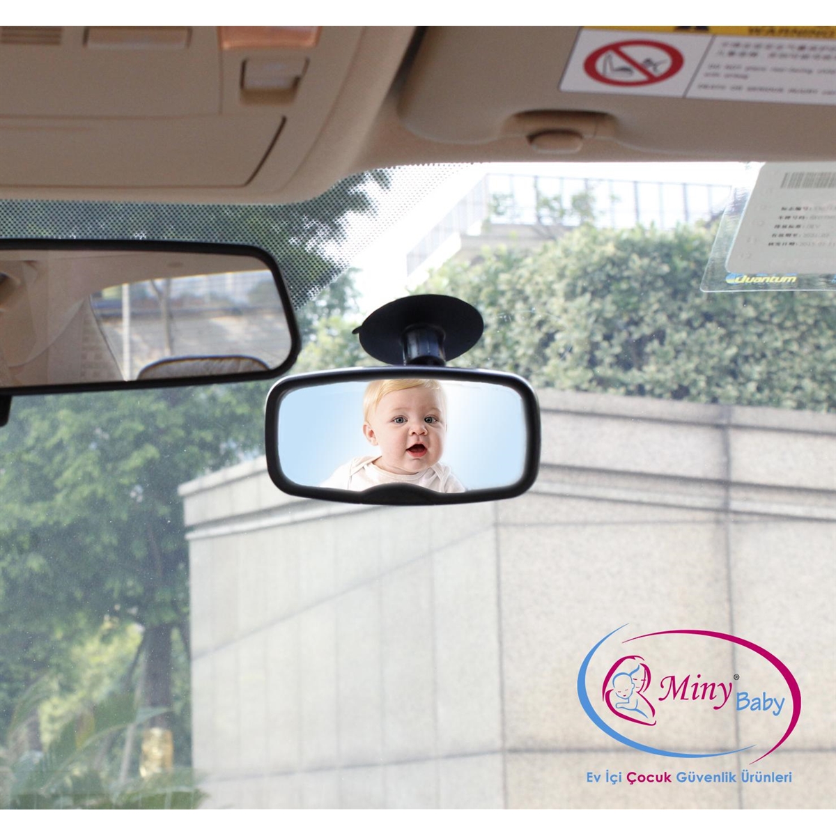 Miny Baby Vantuzlu-Klipsli Araç İçi Bebek Dikiz Aynası