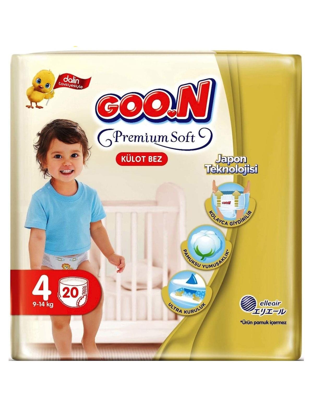 Goon Premium Külot İkiz Bebek Bezi 4 Beden 20 Adet